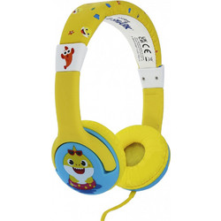 OTL Junior Baby Shark Holiday Ασύρματα Bluetooth Παιδικά Ακουστικά On Ear Κίτρινα