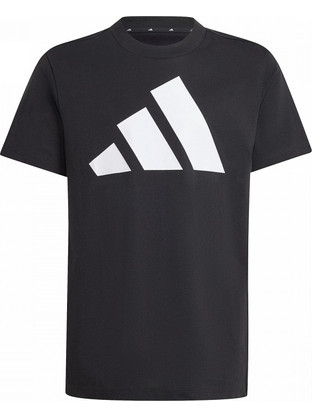 Adidas Tee 160 Παιδικό T-Shirt Κοντομάνικο Μαύρο Λευκό JC9660
