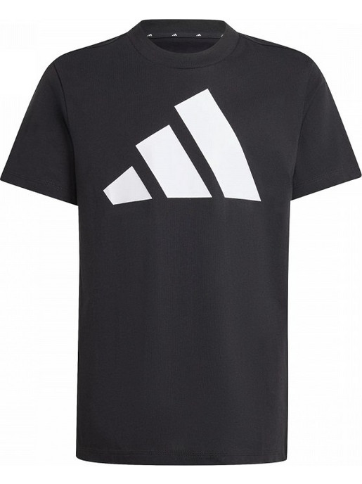 Adidas Tee 160 Παιδικό T-Shirt Κοντομάνικο Μαύρο Λευκό JC9660