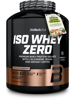 Biotech USA ISO Whey Zero Caffe Latte Πρωτεΐνη Ορού Γάλακτος Γράμμωσης Χωρίς Λακτόζη & Γλουτένη 1.82kg