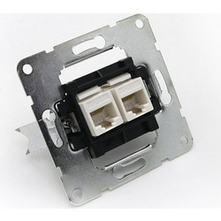 ΜΗΧΑΝΙΣΜΟΣ ΠΡΙΖΑΣ DATA ΔΙΠΛΗ RJ45+RJ45 Cat.6