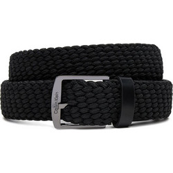 Calvin Klein Ck Casual Elastic Braided Ανδρική Ζώνη 3.5cm Πλεκτή Ελαστική Μαύρη K50K512839