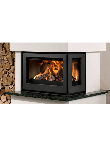 Barbas Bellfires Unilux-6 265 Ενεργειακό Τζάκι Αερόθερμο Ξύλου Δεξιά Γωνία 9kW
