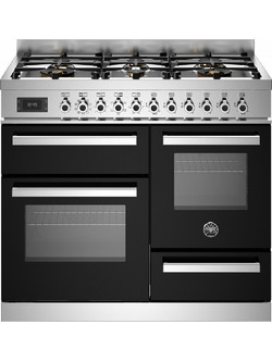 Bertazzoni PRO106L3ENET Κουζίνα Ηλεκτρική με Εστίες Αερίου 99.5cm