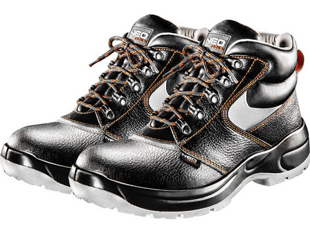 Neo Tools Leather Μποτάκια Ασφαλείας S1P Μαύρα 415