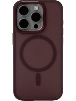 Θήκη Ενισχυμένης Σιλικόνης Matte με MagSafe για iPhone 16 Pro Κόκκινο