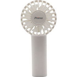 Ανεμιστήρας Mini Χειρός PRMF-80689 Primo 2.5'' 6cm Λευκός Επαναφορτιζόμενος