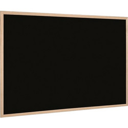 METRON ΠΙΝΑΚΑΣ ΜΑΥΡΟΠΙΝΑΚΑΣ ΠΛΑΙΣΙΟ ΞΥΛΙΝΟ 60x90cm ΜΑΥΡΟΣ