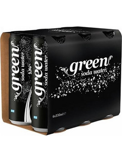GREEN SODA WATER 6X330ml