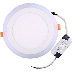 Πάνελ Οροφής LED 3+3W Warm+Natural White / Θερμό+Φυσικό Στρογγυλό