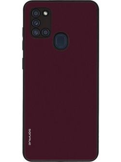 Sonique ColorBloc Series Back Cover Burgundy (Samsung Galaxy A21s)