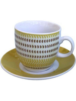 Max Home Σετ Φλιτζάνια Espresso & Ελληνικού Καφέ Πορσελάνης Καφέ 90ml 6τμχ DG080219