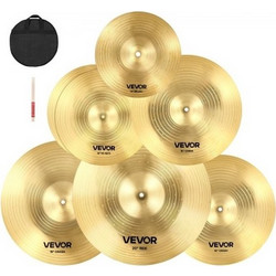 Σετ Πιατινιών VEVOR 6 Τεμαχίων 10 14 16 18 20 Inch Πιατίνια για Τύμπανο