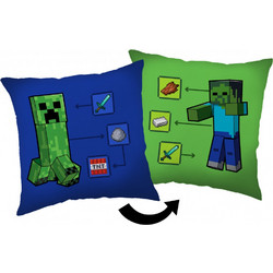 Minecraft How to Creeper decorative pillow 40*40 cm