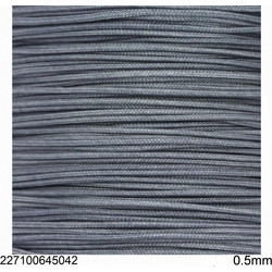 Κορδόνι Jade 0.5mm γκρι σκουρο 10 μετρα
