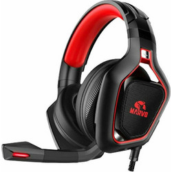 Marvo HG8960 Pro Gaming Headset Over Ear Black Red