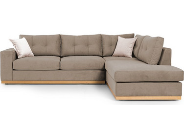 Pakoworld Boston Γωνιακός Καναπές Αριστερή Γωνία Καφέ 280x225x90cm 168-000023