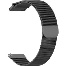 Techsuit Watchband W009 Λουράκι Μεταλλικό Black (Universal 20mm)