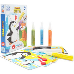 Sabbiarelli Μini Kit Με 6 Μαρκαδόρους Μαρμαρόσκονης Και 10 Κάρτες Για Ζωγραφική - Ζώα Του Κόσμου No1 SAB-100BK0601