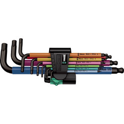 WERA 950/9 Hex-Plus HF 1 L-key set, Blacklaser