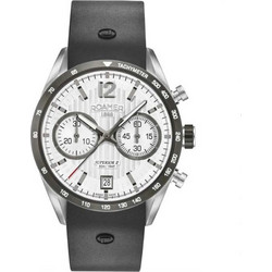 Roamer Ανδρικό Ρολόι Χρονογράφος με Μαύρο Καουτσούκ Λουράκι R510902411405