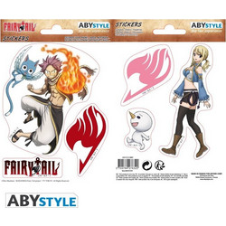 Fairy Tail Stickers 16x11cm/ 2 Sheets Natsu & Lucy - ABYDCO507