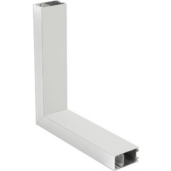 ALP-CORNER-SIDE90 LUMILINE 61766 Επιφανειακό / Κρεμαστό Προφίλ Αλουμινίου Γωνία με Λευκό Γαλακτερό Πατητό Κάλυμμα για Ταινίες LED IP20 - Λευκό Ματ - Μ30 x Π3.5 x Υ7cm