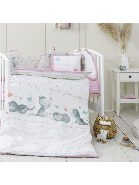 Κουβερλί Κούνιας Baby Love 100x140cm Nima