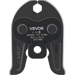VEVOR V15 Σιαγόνα Πίεσης 15mm Σιαγόνα Πίεσης Κατάλληλη για Σωλήνες από Ανοξείδωτο Χάλυβα Τύπου V