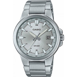 Casio Ανδρικό Ρολόι με Ασημί Μεταλλικό Μπρασελέ MTP-E173D-7AVEF