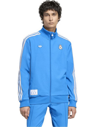 Adidas Ανδρική Ζακέτα Φούτερ με Φερμουάρ Μπλε JN3058