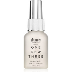 BPerfect One Dew Three σταθεροποιητικό σπρέι για μεικ απ με ενυδατικό αποτέλεσμα μίνι συσκευασία 30 ml