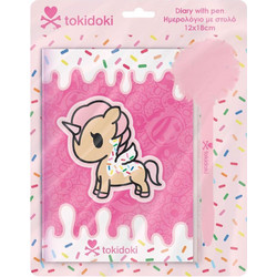 Ημερολόγιο Tokidoki με Κλειδαριά 60φ με Στυλό Pom Pom (12 x 18 cm) | 5205698700408 Must, diak-000470314