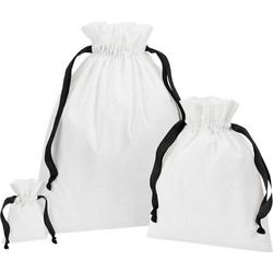 Βαμβακερό Πουγκί W121 Westford Mill Soft White/Black