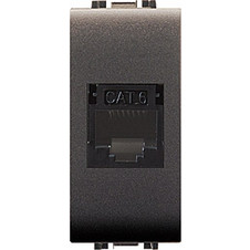ΑΝΘΡΑΚΙ ΠΡΙΖΑ RJ45 CAT6 UTP - 2-ECL4087