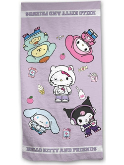 AyMax Πετσέτα Θαλάσσης HELLO KITTY: Beach Towel 100% Cotton - 90x170cm Βαμβακερο