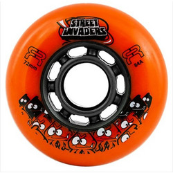 FR - STREET INVADERS WHEEL ORANGE 72mm/84A