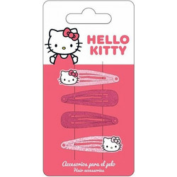 CERDA Αξεσουάρ για τα Μαλλιά 4τμχ Κοκκαλάκια Hello KITTY