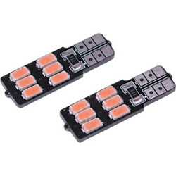 Λαμπτήρες LED - T10 - Canbus - R-DT10F-01AU - 2pcs - 110188 - Red - 0012251
