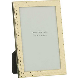 DOMUS HOMUS μεταλλική κορνίζα σε χρυσό χρώμα 10.5 x 10 x 16 cm - 20-05-792