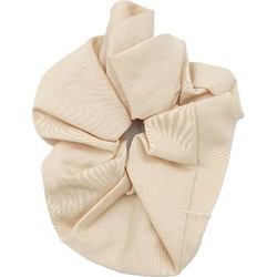 NOVITA Γυναικείο Oversize Scrunchie Μαλλιών Σατέν, Εκρού