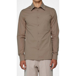 Core Poplin Longsleeve Shirt Taupe