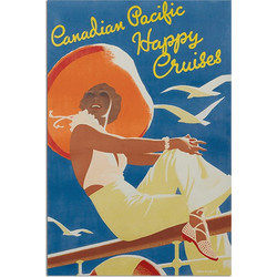 Αφίσα Canadian Pacific, Happy Cruises - Typographic , 30X40