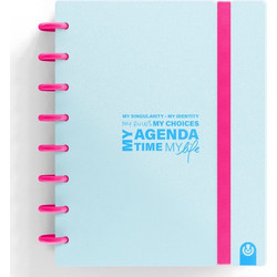 My Planner Carchivo Ingeniox Α5 με 80φ αποσπώμενα Μπλε Παστέλ & Νέον Ροζ 66053530
