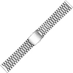 Μπρασελέ Ατσάλινο Μασίφ B063 Ασημί 20mm