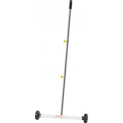 Μαγνητική σκούπα VEVOR με ρόδες, 43 cm, χωρητικότητα φορτίου 4,5 kg, ελαφρύ μαγνητικό σάρωθρο με ρυθμιζόμενη λαβή, καρφιά και βίδες, εύκολο καθάρισμα για γκαράζ, έργα στέγης