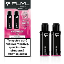 Watermelon Ice Fuyl Disposable Prefilled Pods 20mg 850 Puffs (2pcs) - Dinner Lady