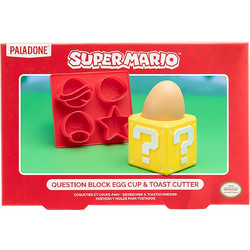 Σετ Θήκη Αυγού και Toast Cutter Super Mario - Question Block - LF771140