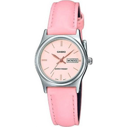 Casio Γυναικείο Ρολόι με Ροζ Δερμάτινο Λουράκι LTP-V006L-4B