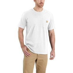 Ανδρικό T-Shirt Λευκό με Τσέπη Carhartt - Λευκό